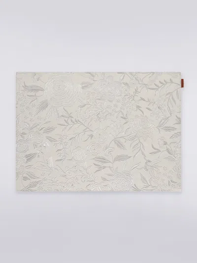 Missoni Pair Of Papermat Placemats 35x48 Cm In Gray