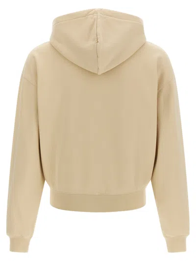 Jacquemus 'ribbed Cuffs Hoodie Hem' In Neutral