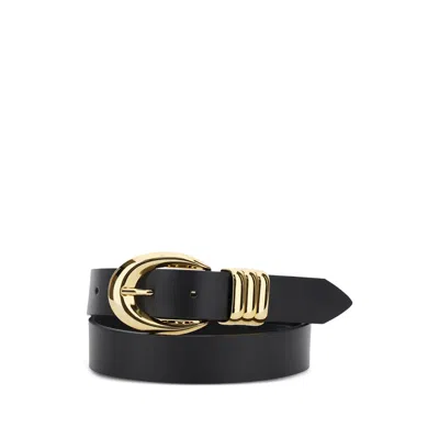 Federica Tosi 'emily' Black Belt With Adjustable Buckle Closure