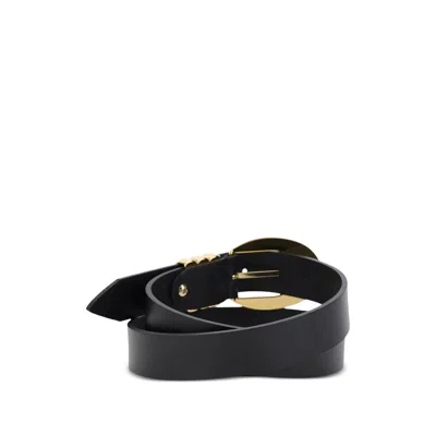 Federica Tosi 'emily' Black Belt With Adjustable Buckle Closure