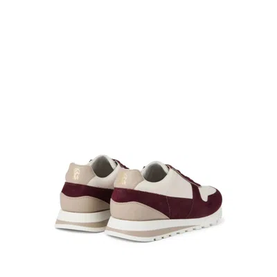 Brunello Cucinelli Leather Sneakers In Red