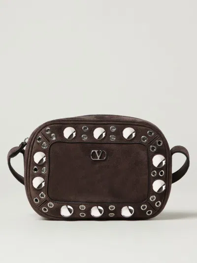 Valentino Garavani Nellcote Shoulder Bag In Brown