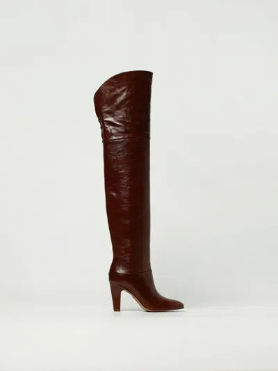 Chloé Flat Ankle Boots  Woman Color Brown