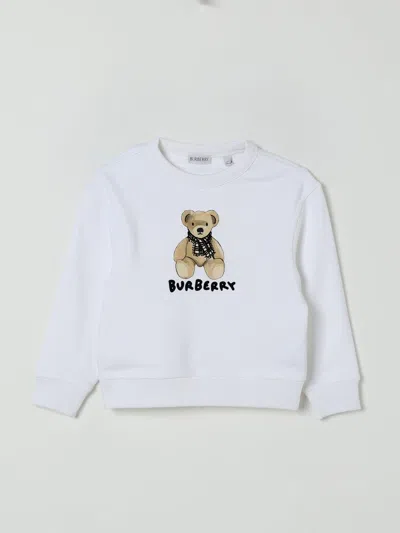 Burberry Thomas Bear Cotton Sweatshirt In White