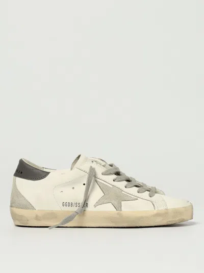 Golden Goose White Low Top Sneakers With Star Patch