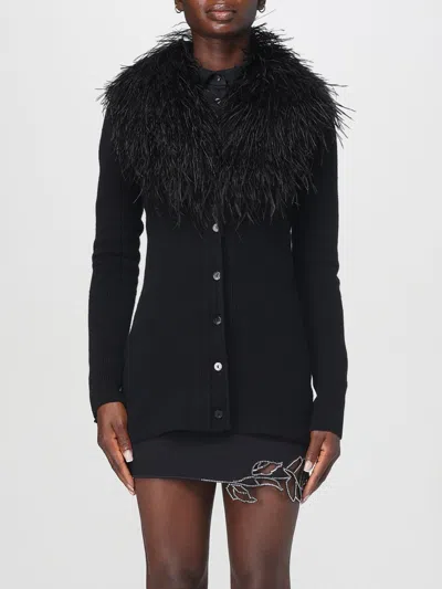 Blumarine Cardigan In Lana Nera Donna