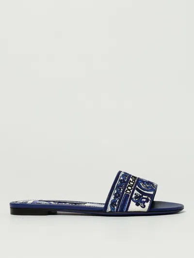 Dolce & Gabbana Ballet Flats  Woman Color Blue