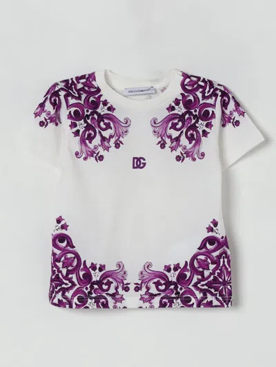 Dolce & Gabbana Majolica-print T-shirt In Purple