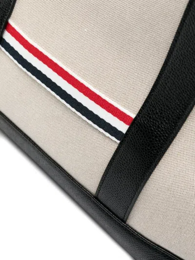 Thom Browne Medium Rwb Stripe Tote Bag