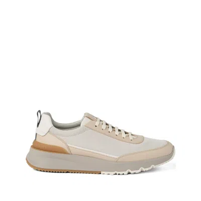 Brunello Cucinelli Beige Washed Suede Runners