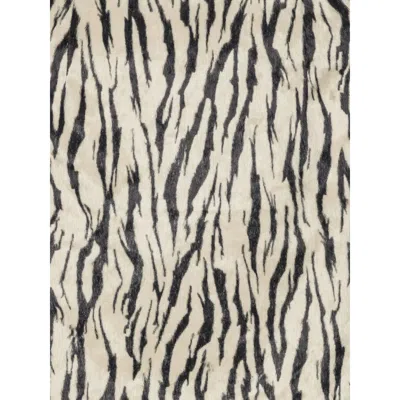 Rotate Birger Christensen Womens Egret Comb Printed Faux-fur Cotton-blend Mini Skirt In Multi