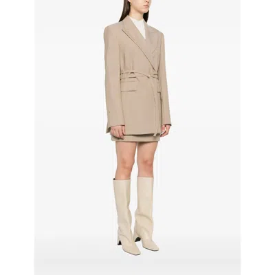 Sportmax Neutral Jackets In Brown