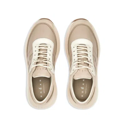 Hogan H696 Chunky Runner Sneakers In Brown