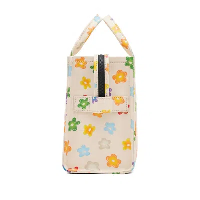 Marc Jacobs The Wild Daisy Medium Tote Bag In White