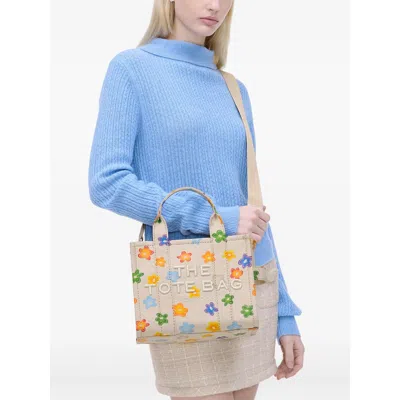 Marc Jacobs The Wild Daisy Small Tote Bag In White