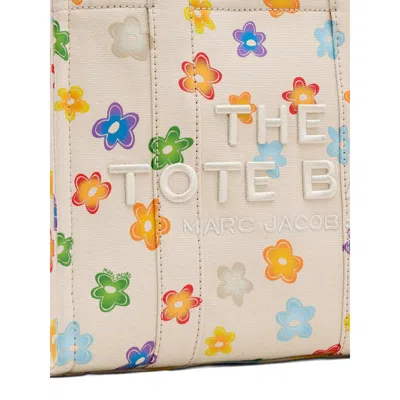 Marc Jacobs The Wild Daisy Medium Tote Bag In White