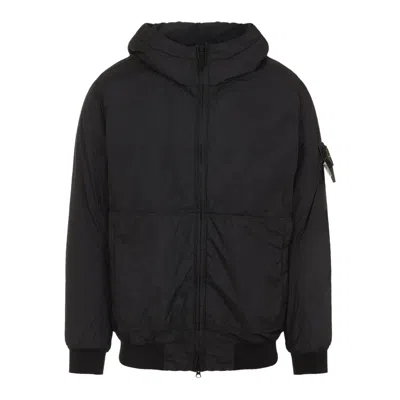 Stone Island Technical Fabric Hooded Jacket