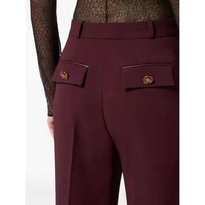 Elisabetta Franchi Trousers With Front Pleats And Belt Loops