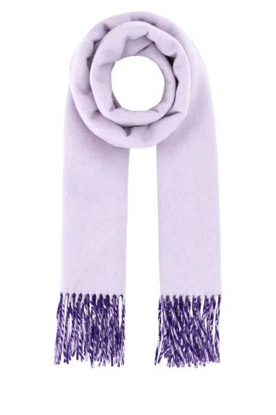 Burberry Women Lilac Cashmere Scarf In Purple