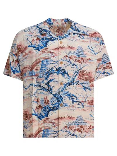 Sun Surf Scenery Of Japan Shirts Light Blue In Multi