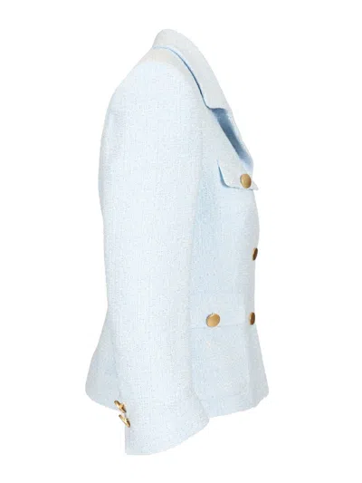 Tagliatore Short Jacket Jackets Light Blue