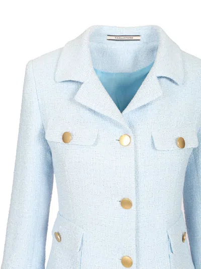 Tagliatore Short Jacket Jackets Light Blue