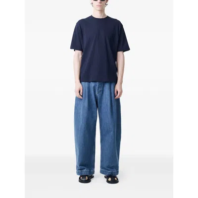 Studio Nicholson Silk Denim In Blue
