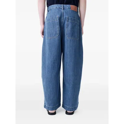 Studio Nicholson Silk Denim In Blue