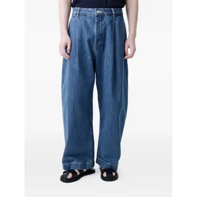 Studio Nicholson Silk Denim In Blue