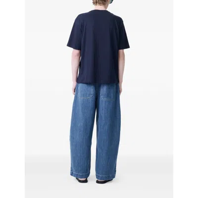 Studio Nicholson Silk Denim In Blue