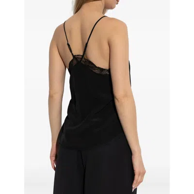 Zadig & Voltaire Lace-trimmed Camisole In Black