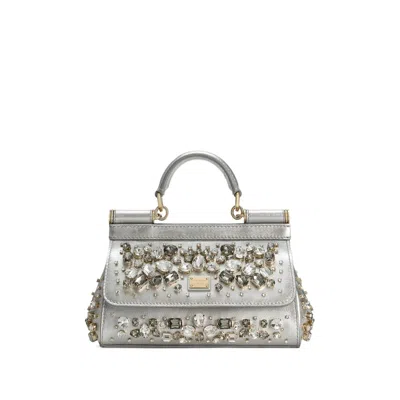 Dolce & Gabbana Silver Tote Bags