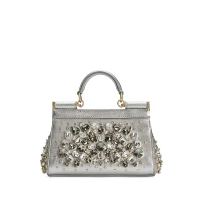 Dolce & Gabbana Silver Tote Bags