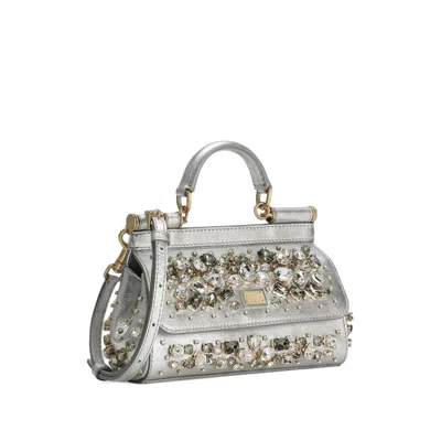 Dolce & Gabbana Silver Tote Bags