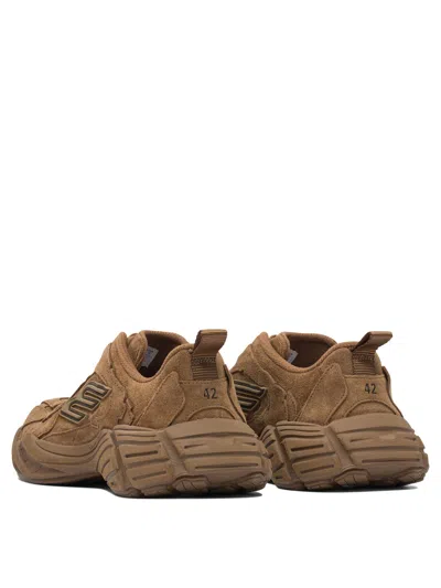 Balenciaga Men Monday Sneakers In Brown