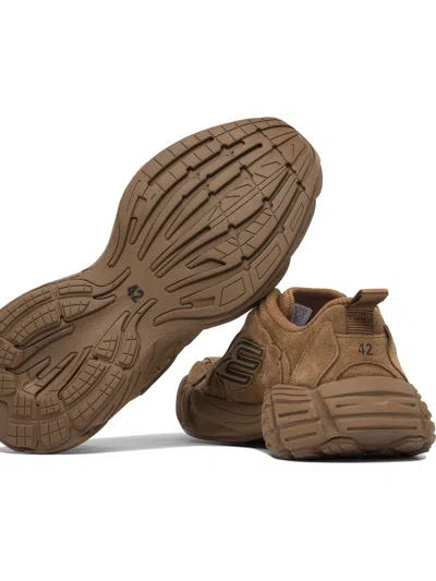 Balenciaga Men Monday Sneakers In Brown