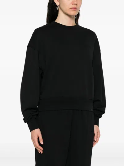Calvin Klein Comfortable Crew Neck Knitwear In Black