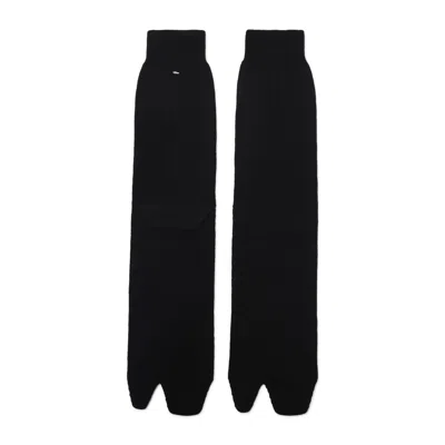 Maison Margiela Bootleg Split Toe Socks In Black