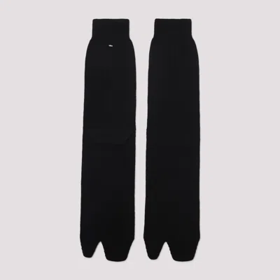 Maison Margiela Bootleg Split Toe Socks In Black