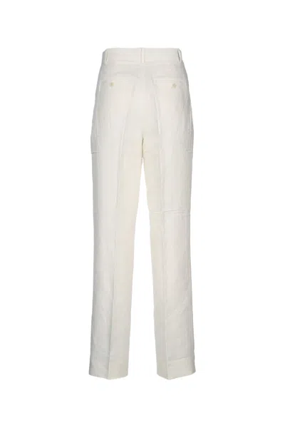 Calvin Klein Structured Linen Pleated Pant