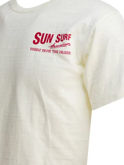 Sun Surf Beige Cotton T-shirt In Neutral