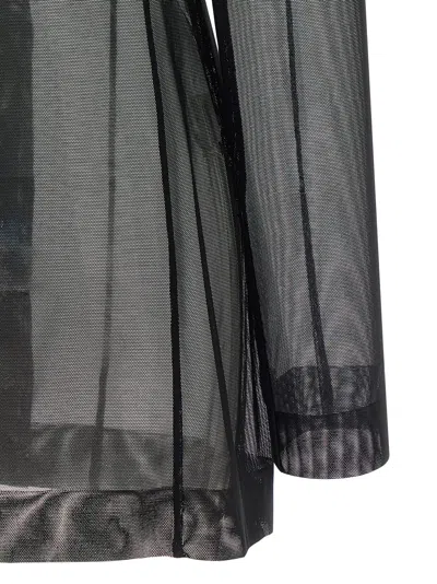 Norma Kamali Transparent Blazer Blazers Black