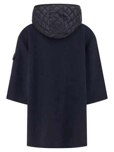 Moncler Women Hooded Wool Cape