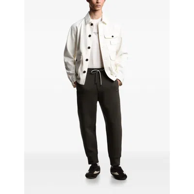 Emporio Armani Mens Snow White Regular-fit Embossed-logo Jersey T-shirt In White