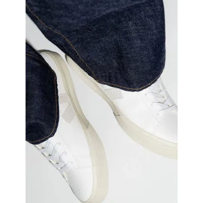 Veja White Low-top Sneakers With Logo Patch