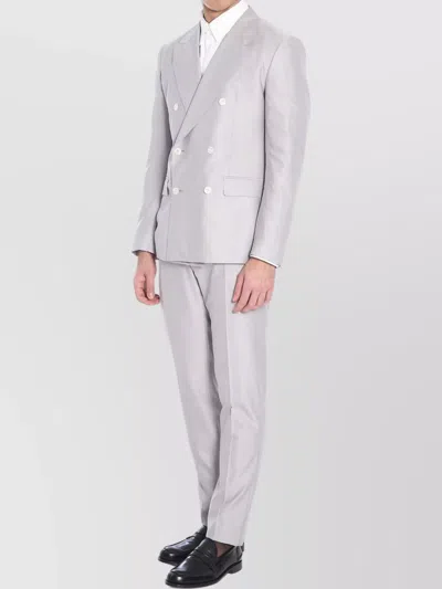 Dolce & Gabbana Deconstructed Two-piece Suit In Gray