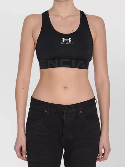 Balenciaga Collaboration Racerback Sleeveless Top In Black