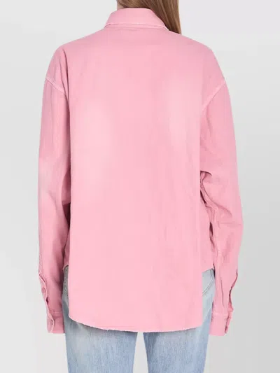 Balenciaga Oversized Distressed Denim Overshirt