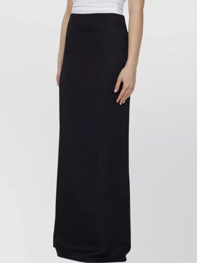 Bottega Veneta Long Silk Twill Skirt With High Waist