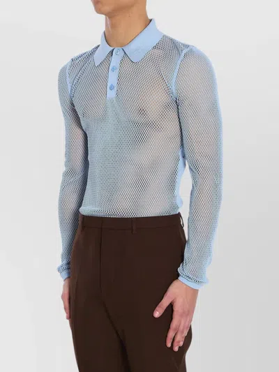 Gucci Mesh Technical Polo Shirt